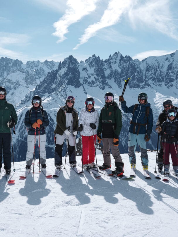 Brevent Chamonix skiers